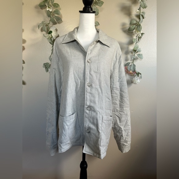 SAKS FIFTH AVENUE
Herringbone Cotton Overshirt - Picture 6 of 10